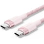 Vention Cable USB-C a USB-C TRIPF 240W 1m Rosa